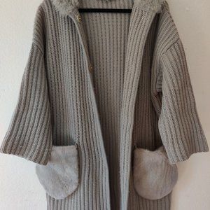 cashmere cardigan coat